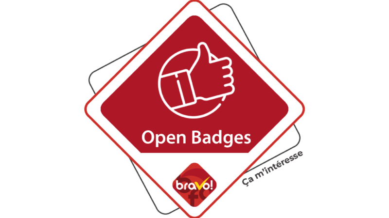 4 badges pour rendre visible les possibilités de collaboration avec le collectif BRAVO-BFC