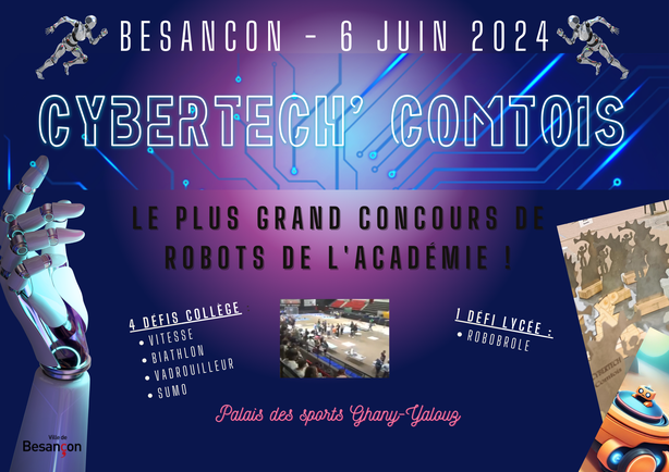 14è édition du Cybertech’Comtois: le concours de robots de l’académie de Besançon