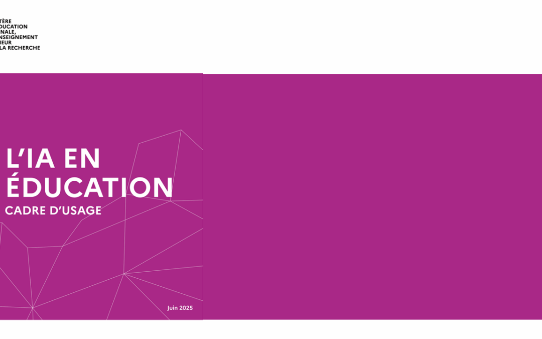 Cadre d’usage de l’IA en éducation