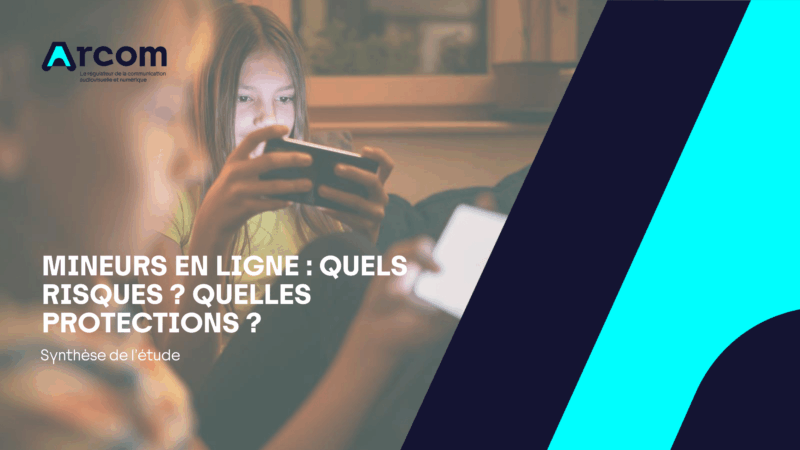 « Protection des mineurs en ligne » : résultats d’une enquête de l’Arcom (septembre 2025)