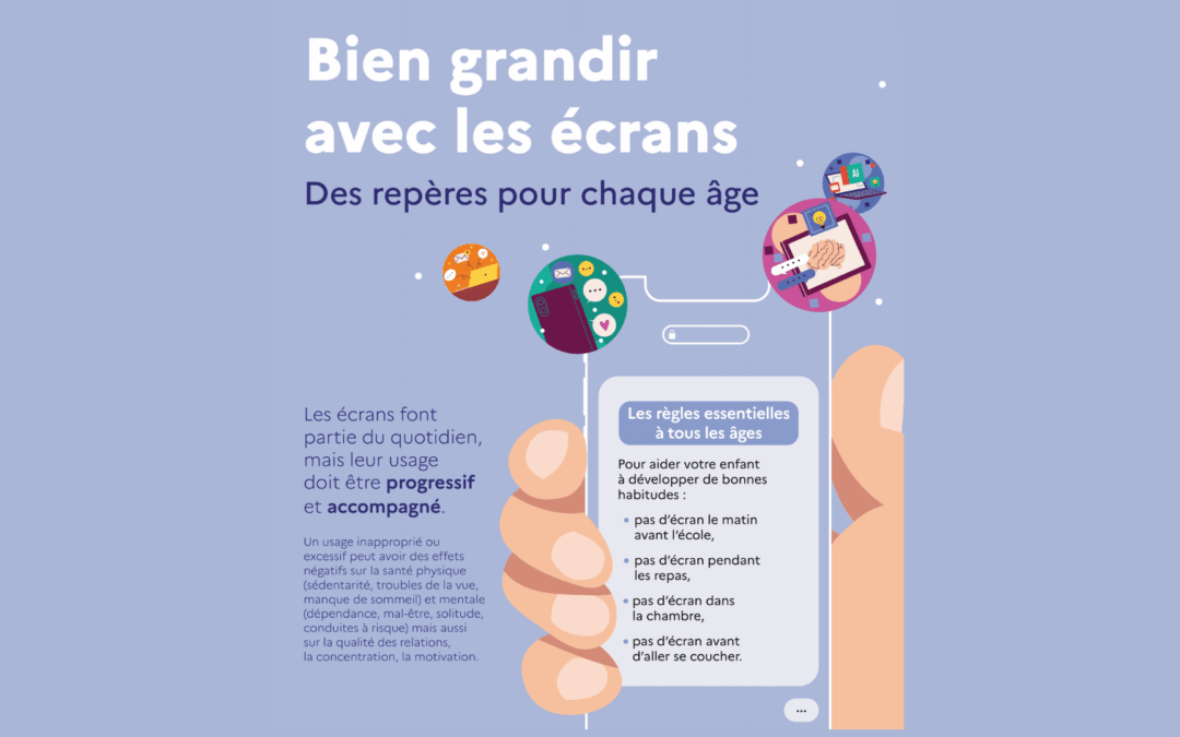 Bien grandir avec les écrans : un dépliant pour les parents