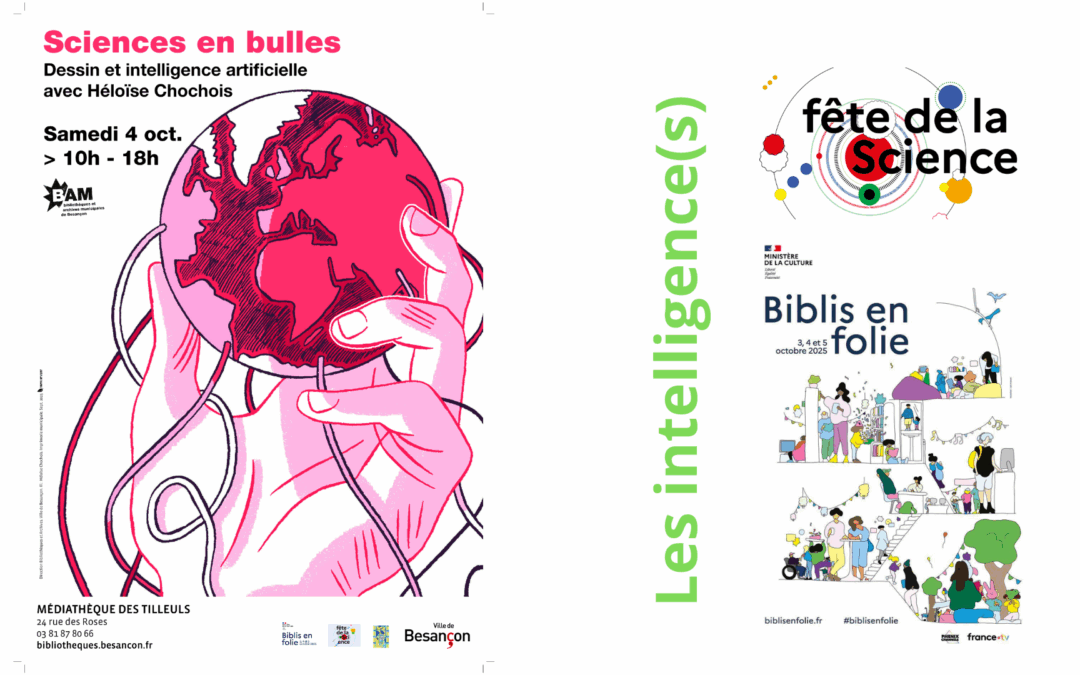 Samedi 04 octobre, de 14 h 30 à 16 h : une conférence dessinée sur l’IA dans le cadre de la Fête de la Science
