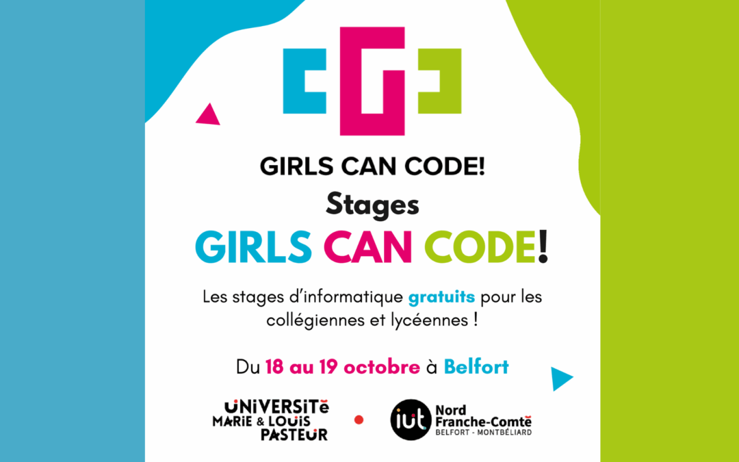 Girls can code ! à l’IUT de Belfort (90) du 18 au 19 octobre 2025
