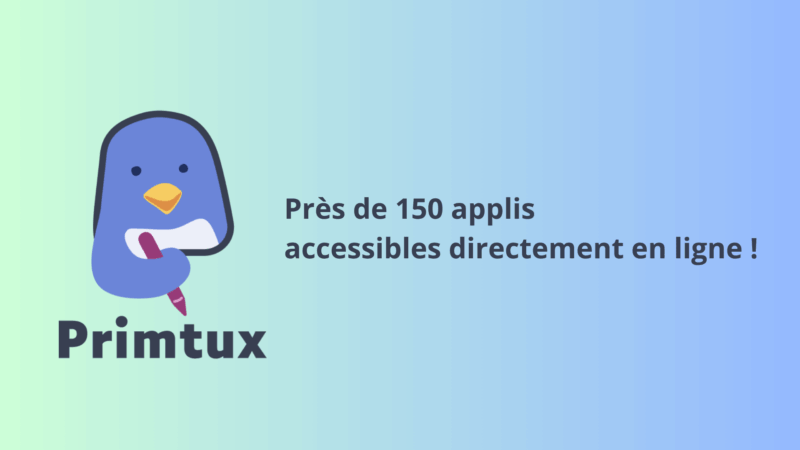 Les applications Primtux accessibles directement en ligne !